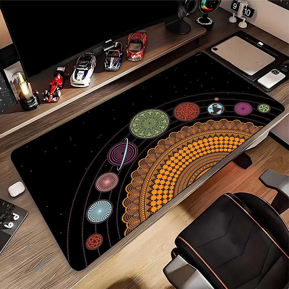 Solar System Space Gaming Mouse Pad Large Mouse Mat Laptop Mouse Carpet Game Carpet Keyboard Pads Gamer Desk Mat Xcm