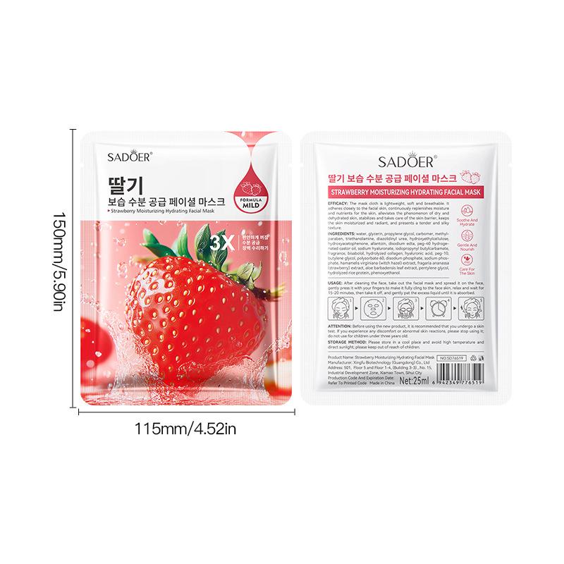 Fruit Moisturizing and Hydrating Mask SADOER Moisturizing and Rejuvenating Brightening Mask L