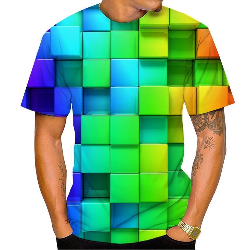Νέο Δροσερό Ανδρικό T-Shirt με Hip Hop Εκτύπωση Καλοκαιρινό Κοντομάνικο Street Εξατομικευμένο Δημιουργικό Μόδα Casual Φαρδύ Γρήγορο Στέγνωμα