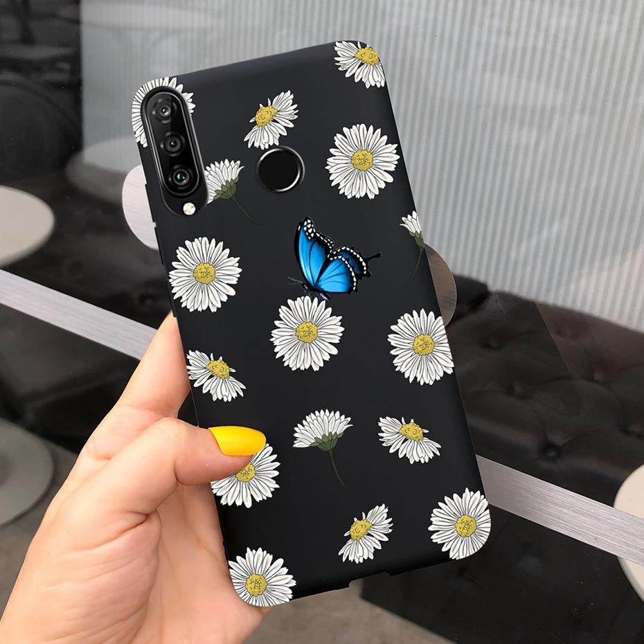 Flower Phone Cases For Huawei P30 Lite Pro Case Cover On Fundas Huawei P30 P30lite P 30 lite pro P30pro Cute Soft Silicone Cases
