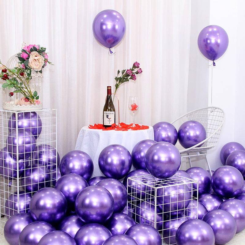 10 Inch Metal Balloons Birthday Party Decoration Balloons Round Latex Balloons