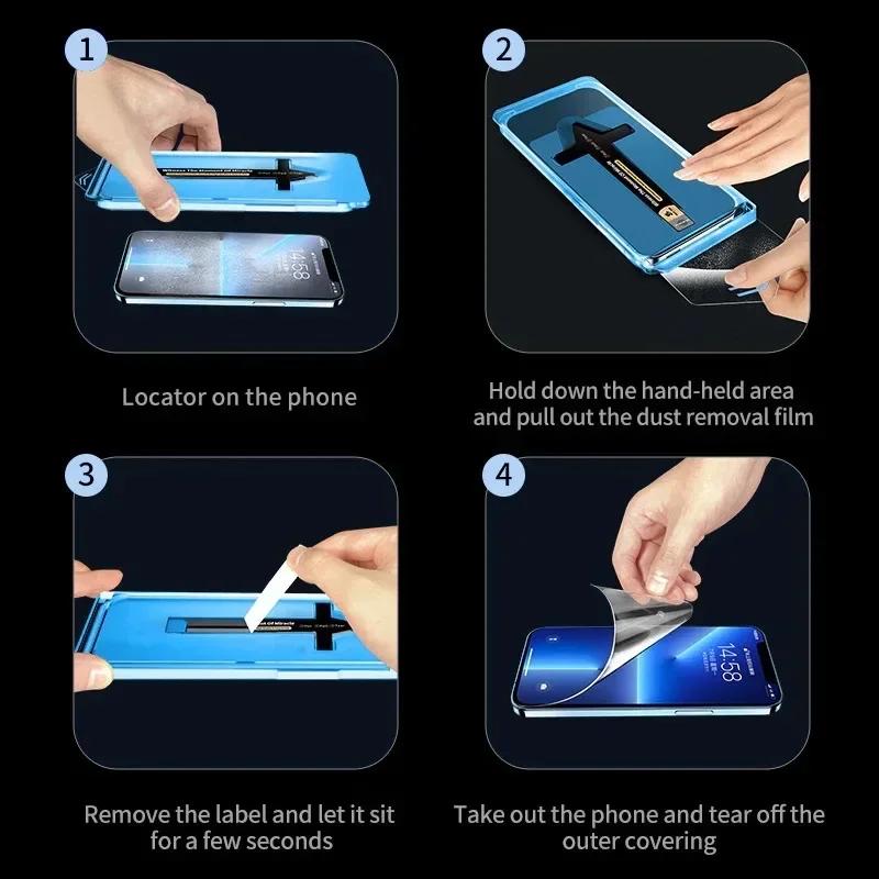 4Pcs Oleophobic Coating Dust Free Screen Protector Flim For OnePlus 15R 15 13T/S/R 12/11R Easy Installat Bubble-free Protect Kit