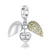 Trendy Copper Metal Openable & Engravable Rotundity Love Locket Dangle Charm Bead Component Compatible With Bracelet High Quality Fine Jewelry High