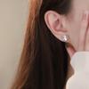 Petals and Flowers Earrings for Women with Exquisite Autumn and Winter Sweet and Fresh Ear Piercing Ear Garments