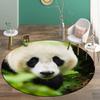 Schattige Panda Vloermat Voor Kinderen Rond Baby Tapijt Kamer Microvezel Superzacht Tapijt Slaapkamer Spons Badmat Wasbaar Kawaii Decor