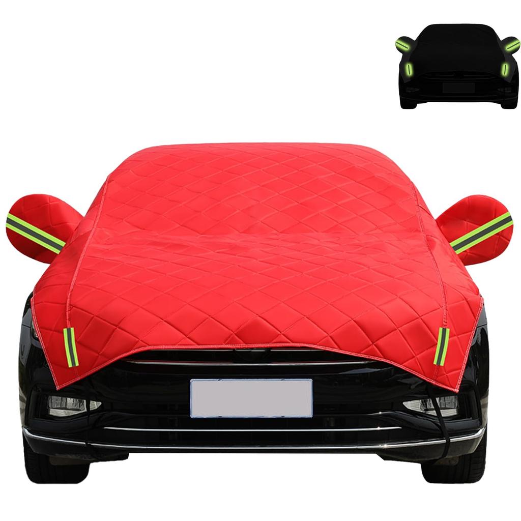 Hail Car Cover, Multi-layer Padded Anti-hail Car Cover, Heavy Duty Waterproof Sedan Protector With Reflective Strips For All Weather