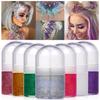 Népszerű Glitter Gel Gel Flitter Haj Test Arc Haj Glitter Púder Szemhéjpúder Krém Smink Tánc