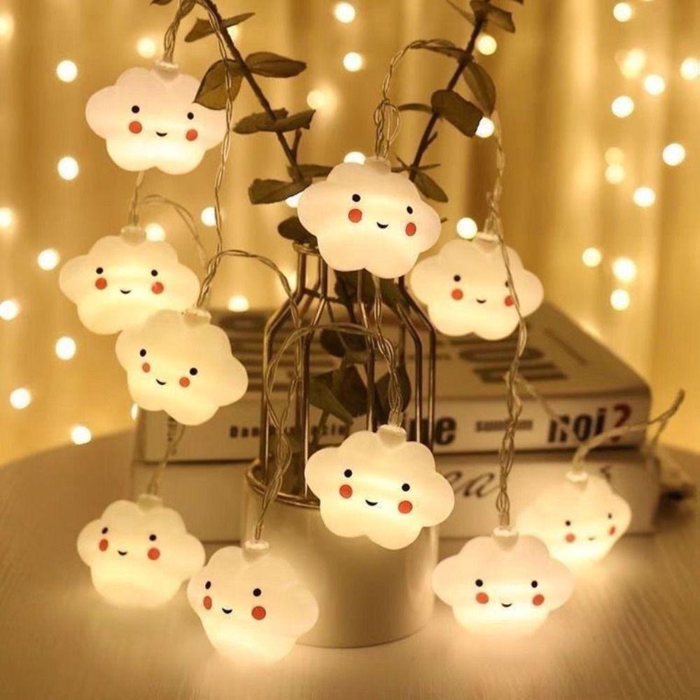 Creative Atmosphere Light Cloud Star Rainbow Garland Lamp Night Light Bedroom Lighting