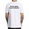 Męski T-shirt z nadrukiem Kill Romantic Zabawny T-shirt z nadrukiem Pop Top 100% Bawełna Miękki Neutralny Casualowy T-shirt