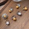 Pearl Ring Women'S Light Luxury Cold Wind Exquisite Design Advanced Sense Adjustable Ring Empty Holder