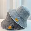 Trendy Women's Washed Old Cowboy Hat | Sunshade and Sunscreen Hat Korean Edition | Versatile Sun Hat Cover Face Small Fisherman Hat