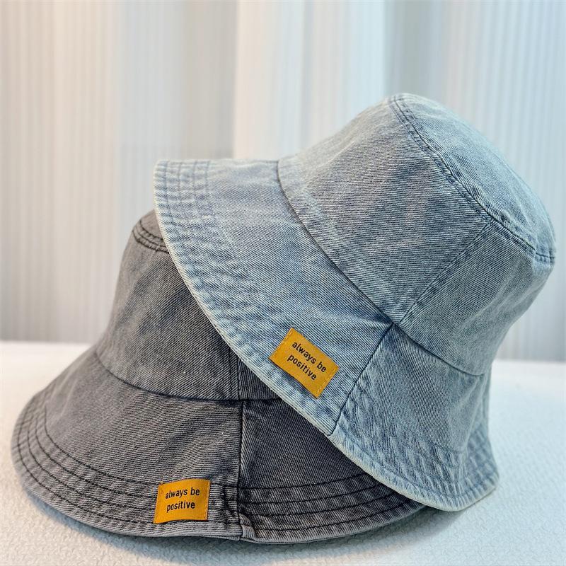 Trendy Women's Washed Old Cowboy Hat | Sunshade and Sunscreen Hat Korean Edition | Versatile Sun Hat Cover Face Small Fisherman Hat