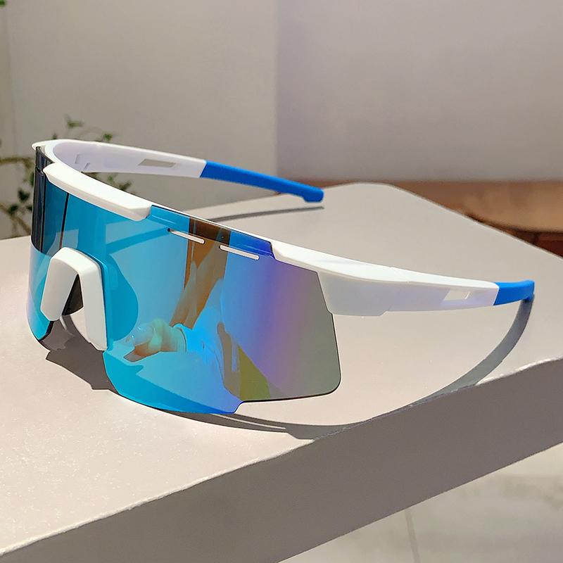1/2 Pcs Fashion Monoblock Anti UV Men's Goggle Outdoor Brand Mirror Sports Sunglasses Women Oversize Decor Shades for Cycling