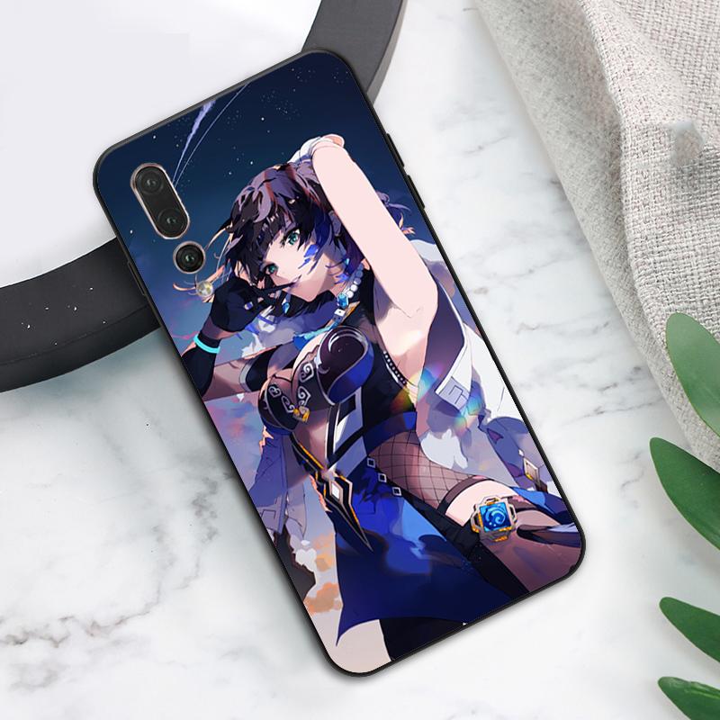 Yelan Genshin Impact Case For Huawei Nova Y73 Y72 Y70 Y90 Y60 Y61 Y91 12s 12i 11i 8i 9 10 SE P40 Lite P60 P30 Pro