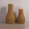 Imitation Rattan Woven Flower Vase Rustic Flower Arrangement Containers Dry Flower Container Living Room Home Decoration