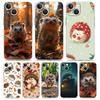Phone Case For iPhone 17 Cases iPhone Air 16 15 12 13 14 Pro Max 7 8 Plus 16Pro iPhone11 Clear Cover Cute Little Hedgehog