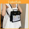 Chic Retro Fashionable Dual Purpose Backpack And Shoulder Bag For Women In Black And Brown