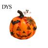 Halloween Table Centerpieces Pumpkin Ghost Bat Skull Figurine, Cute Resin Retro Dark Home Accents Tabletop Ornaments for Party Shelf Mantels