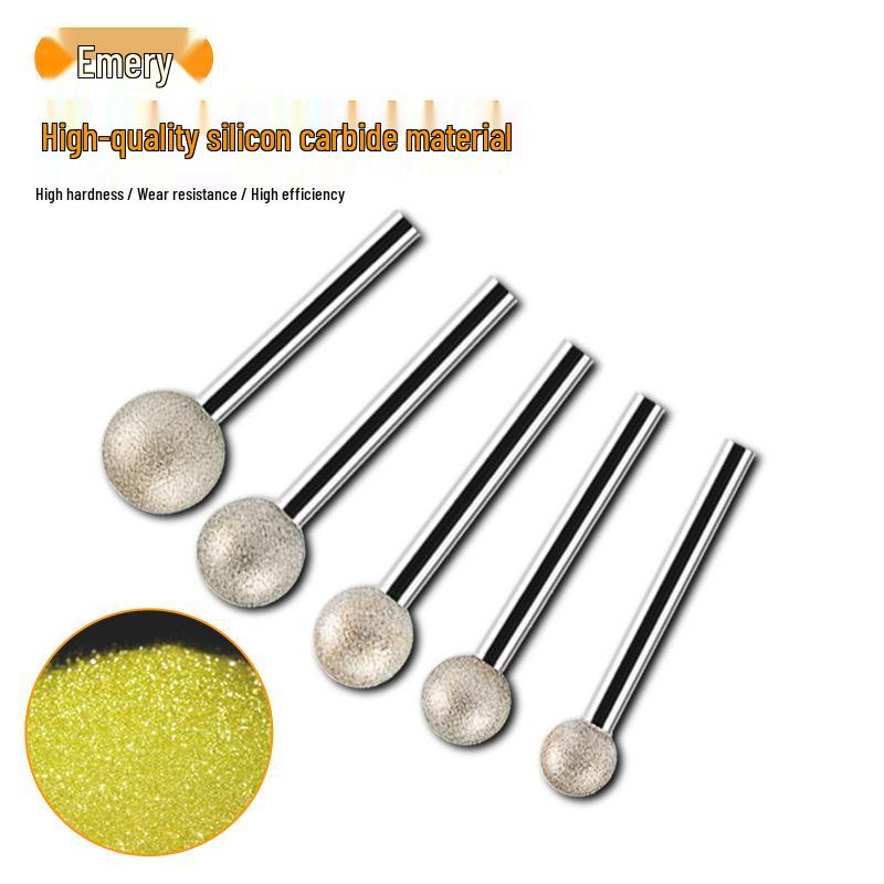 6mm Shank Diamond Grit Grinding Needle for Jade Carving and Polishing.