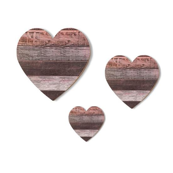 3 Pezzi Decorazione Murale a Forma di Cuore in Legno Cartello Murale Vintage a Forma di Cuore Targhetta Appesa Rustica per Amore Cucina Camera da Letto Bagno Soggiorno Decorazione Rustica