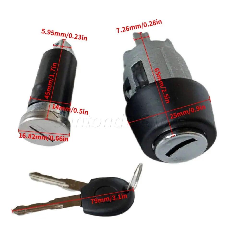 VT07 191905855 1H0905855A 357905855B Steering Ignition Switch Lock Cylinder+w/key for VW Bug Beetle 1971-Up