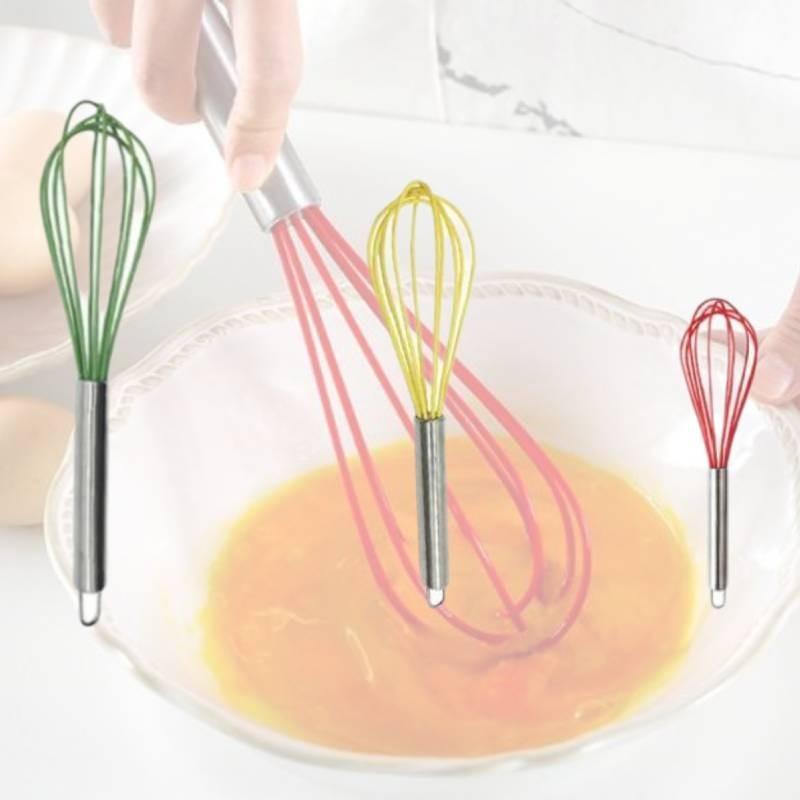 Stainless Steel 304 Egg Beater Cream Whisk Mixer Baking Tool 8 Inch Modern Simple Style
