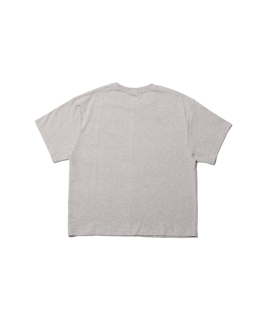 CREAM SODA LAB Men'S Standard Fit Cropped Short Sleeve Tee Gray