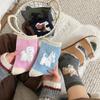 Women's Cartoon Animal Fur Socks Women Autumn and Winter Warm Thickened Pile Socks Color Matching Middle Tube Socks