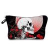 Women Skull Print Cosmetic Bag Toiletries Organize Travel Storage Case 6359 CLE