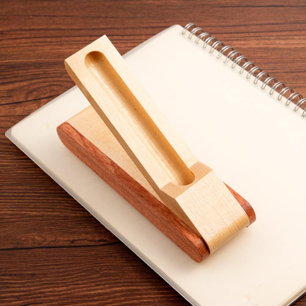 Faltbarer Stift-Display-Ständer Einzel-Doppel-Holzstiftbox Holzstiftständer Schreibwaren