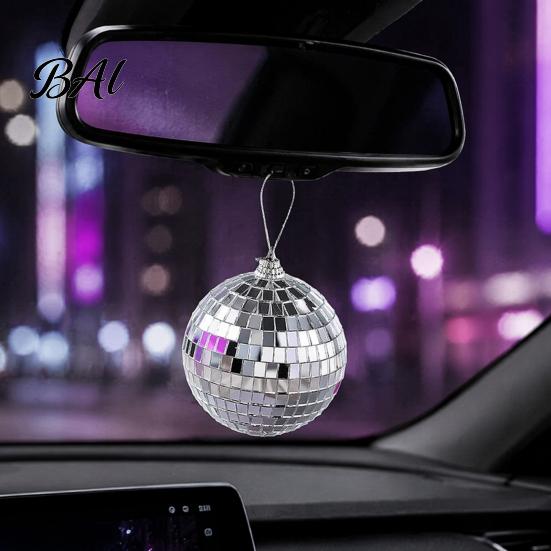 Hanging Disco Ball for Classroom Atmosphere 6 Pcs Mini Silver Balls, Mirror Ornaments, Reflective Small Ornaments Gift Ideas Decoration with