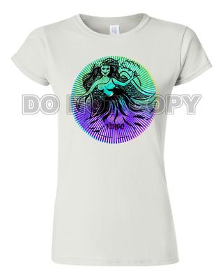 Retro 70's Style Tee T Shirt Zodiac Virgo Psychedelic Art Women's