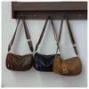 1Pc This Year's Popular Boston Bag  New Niche Designer Retro Shoulder Messenger Bag Solid Color Pillow Bag