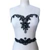 Hand-Sewn DIY Sweetheart Appliques Evening Dress Rhinestone Sequins Embellishment Patch Sew-on Bridal Gown Trim Accessories