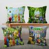 P-Pikmin Game Lucky Dragon Pillow Cover Sofa Cushion Cover Home Room Decoration Children Gift