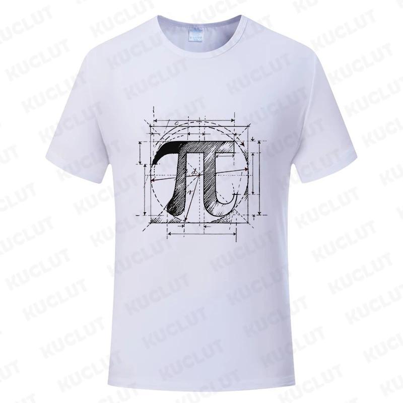 Symbol Print Men's T-shirts Fashion Clothing Science Math T-shirts Summer Outdoor Casual Clothing T-shirt Women Tees Tops