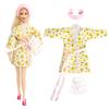 NK Multicolor 1 Pcs Long Sleeve Soft Fur Coat Tops Dress Winter Warm Wear Doll Clothes For 1/6 Doll Accessories Gift Toy JJ