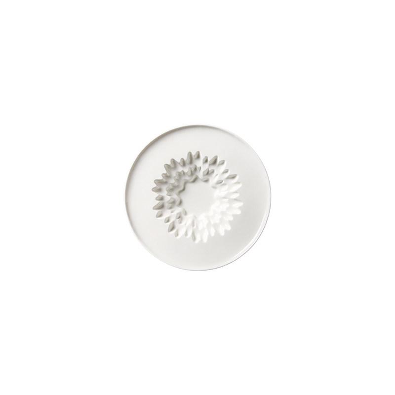 Nordic Irregular-shaped Ceramic Dinner Plate Home Round White Dinner Plate Hotel Pasta Salad Plate Kitchen Cooking Bowls Dishes