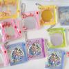 1/3Pcs Mini Anime Badge Storage Bag Protective Shell Toy Doll Bag Transparent Display Bag Pendant Hanging Keychain Decor Gift