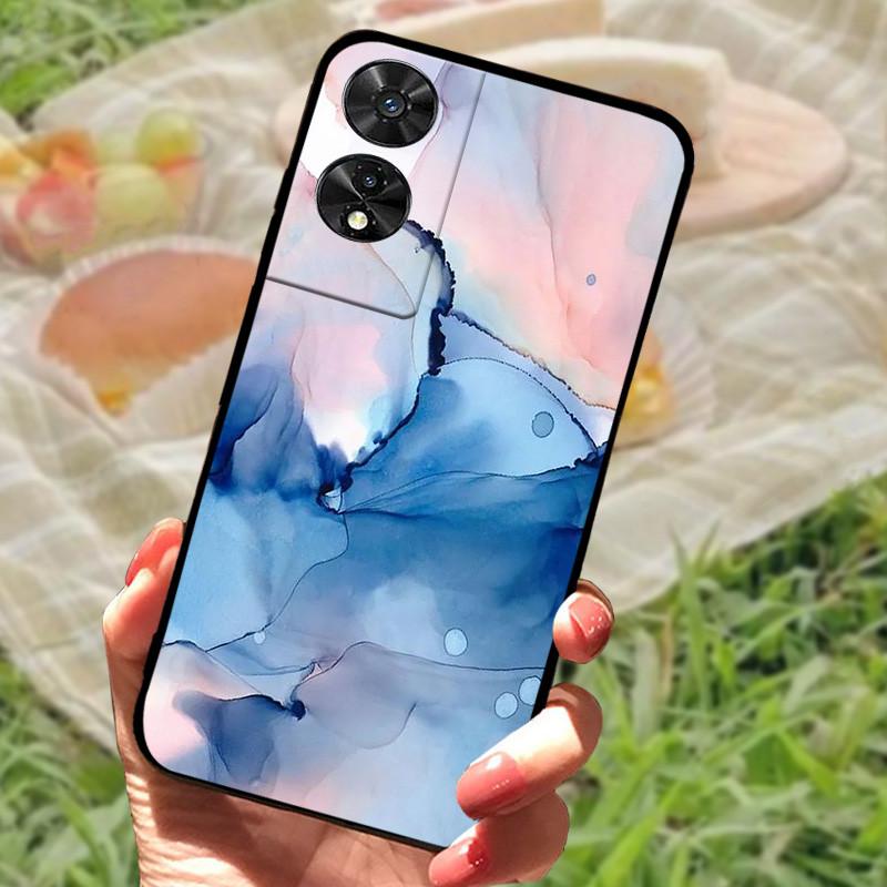 For TCL 505 Case Cover For TCL 50 SE Silicone Soft Marble Black Bumper Funda Coque for TCL 50 5G Full Protective TCL505 TCL50 SE