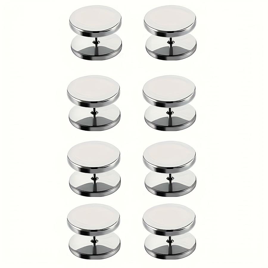 8PCS Spiral Snap Buttons, 3 Colors No Sew Detachable Clips for Cardigan Sweater, Fashion Decorative Tightening Gift