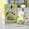Dream Shop City Street View Building Block Cake Milk Tea Shop Ornaments Children's Toys Build Your Dream House