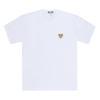 Comme Des Gar Ons Unisex ShorT Sleeve T shirT Gold hearT Appliqu Ax T216 051