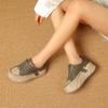 Leather Women's Shoes Retro Spring Korean Version Versatile Student British Style Lace Up Sports Casual Shoes