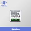 RF 433MHz Smart DIY Wireless Switch 1/2/3 Gang 86 Wall Panel Remote Control Relay Module for Home LED Light Automation System