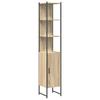 Bathroom Furniture Set with Shelf 4 pcs Sonoma Oak Wood Material