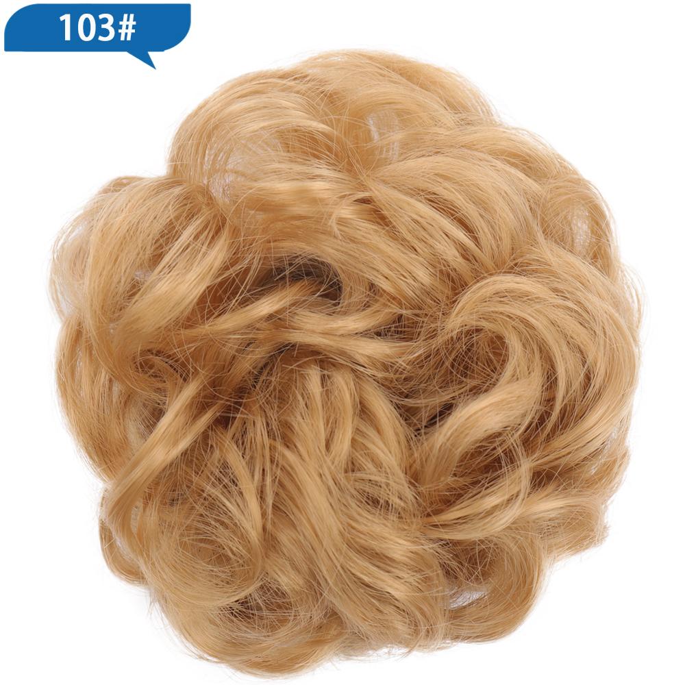 Haarknoten, Haarteil, dunkelbraun, Messy Bun, Haarverlängerung, für Damen, gewellt, lockig, Hochsteckfrisur, Haargummi, elastisch