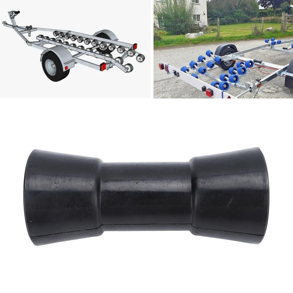 Rouleau de quille marine PU robuste de 6" pour remorques de bateaux