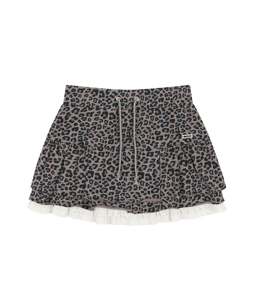 Ordinary Holiday Tiered Mini Skirt [Brown]