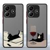 Case for Xiaomi Redmi Note 14 12 14C 13C 9S 13 Pro Plus A4 11 10 Funda Back Phone Cover Cute Cat